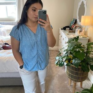GAP denim blouse